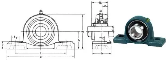 Корпусний підшипник UCP203