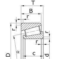 Підшипник 32307 (7607) SKF