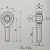 Шарнірна головка SA08 T/K (підшипник)